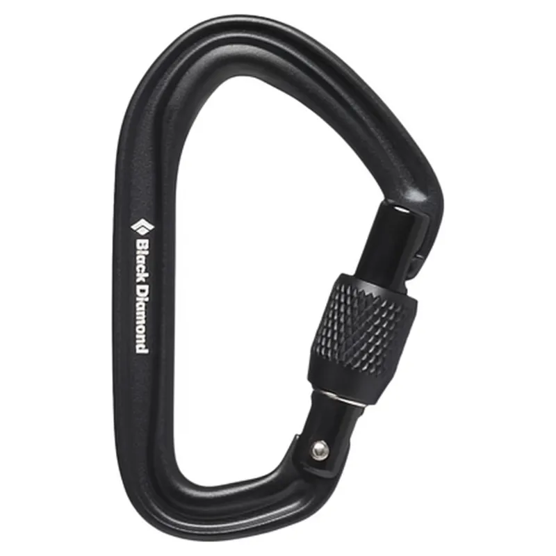 Black Diamond HotForge Screwgate Carabiner in Black