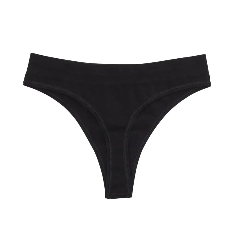 Paradis Sport Women's Seamless Thong in Black-2