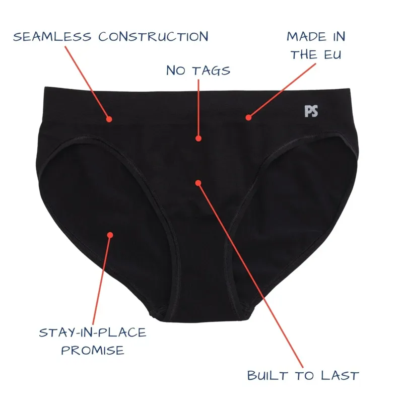Paradis Sport Women's Seamless Bikini in Black-1