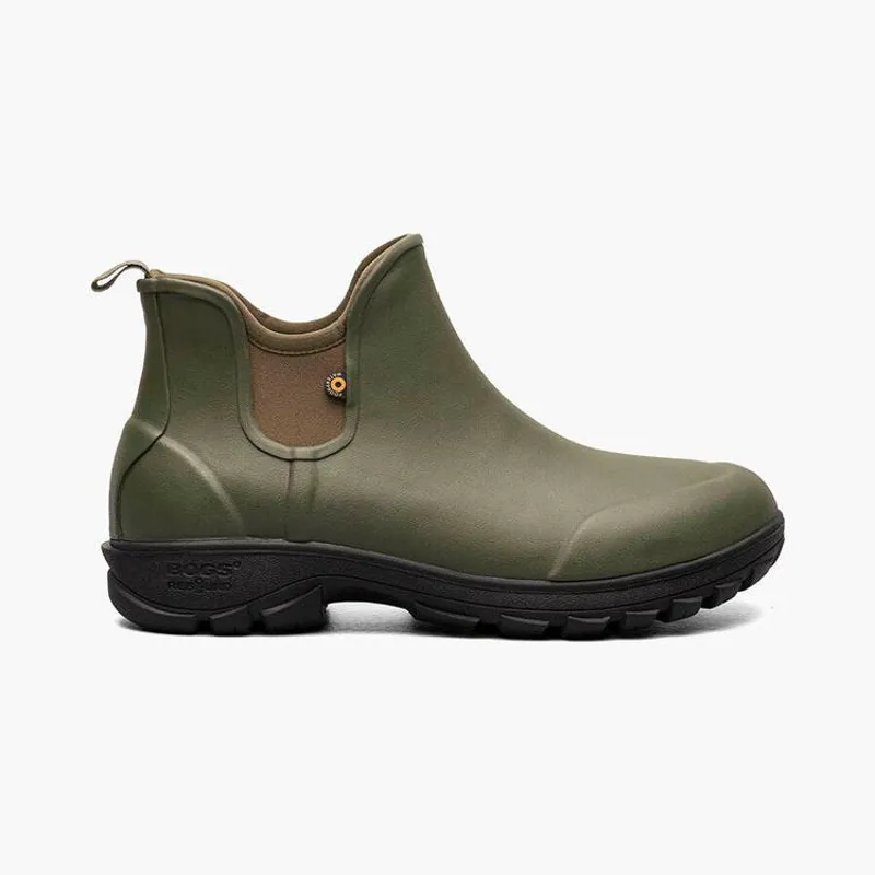 Bogs Mens Sauvie Slip-On Boot In Olive Multi