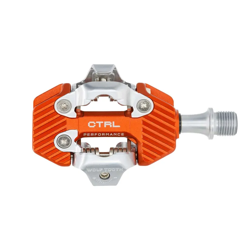 Wolf Tooth CTRL Performance Trail Clipless Pedal in Orange-1