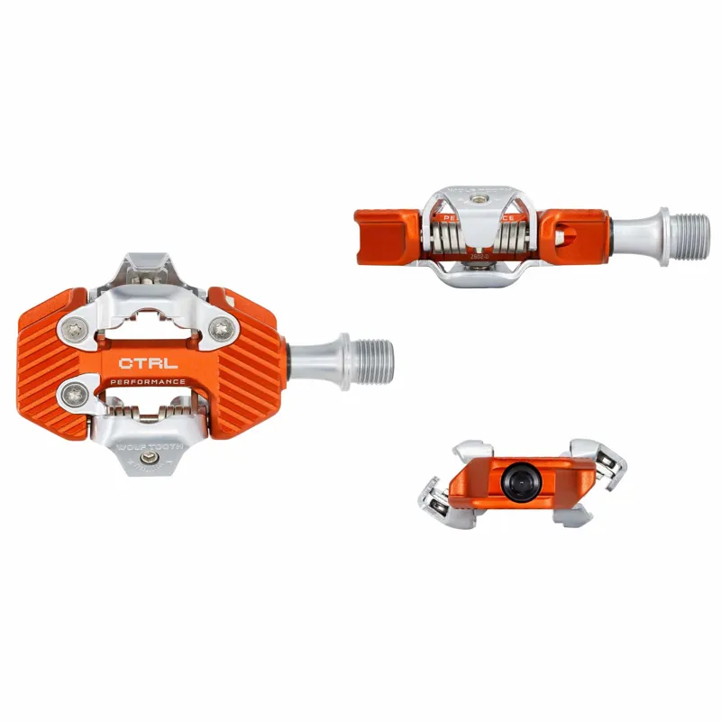 Wolf Tooth CTRL Performance Trail Clipless Pedal in Orange-4