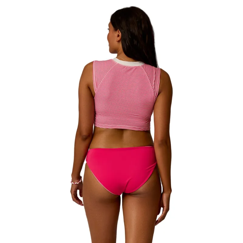 Carve Designs St. Barth Reversible Bottom in Melon Stripe/Watermelon-2