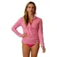 Carve Designs Women's Cruz Rashguard Top in Melon Stripe
