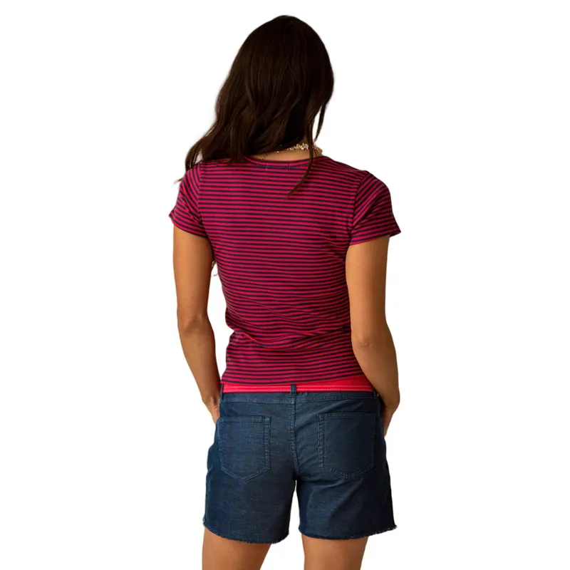 Carve Designs Women's Ever Tee in July Stripe-5