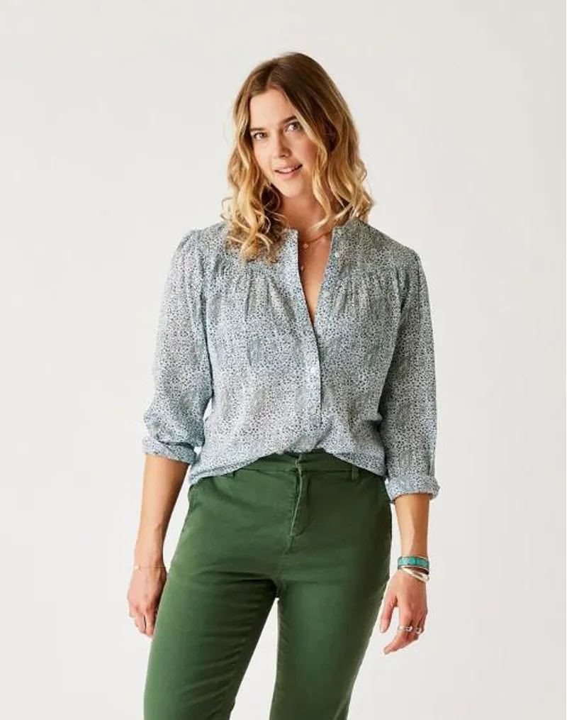 Carve Designs Tatum Gauze Top in Paisley