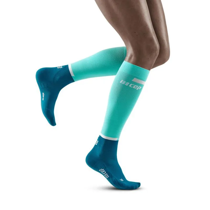 Cep Run Compression Tall Sock 4.0 in Ocean/Petrol