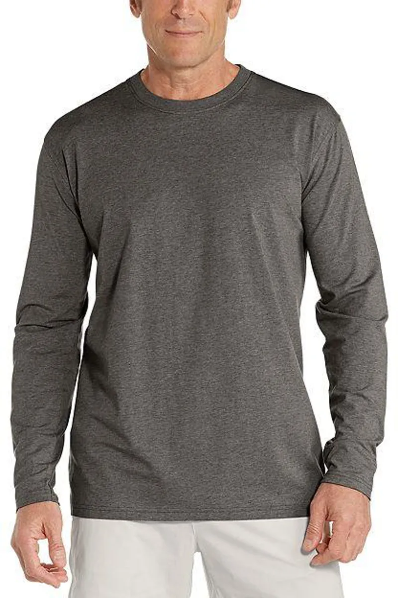 Coolibar Morada Everyday Ls Tee in Charcoal Heather
