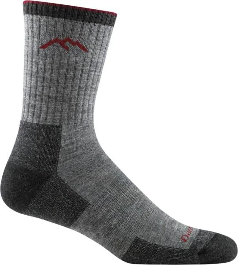 Darn Tough Hiker Micro Crew Midweight Hiking Socks in Charcoal