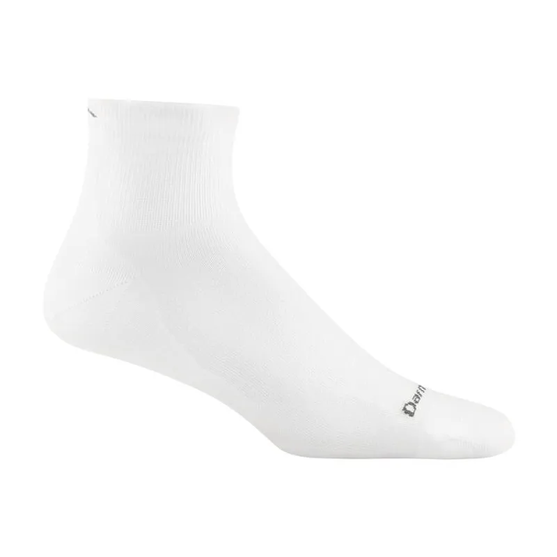 Darn Tough Run 1/4 Ultra-Lightweight Running Socks in White