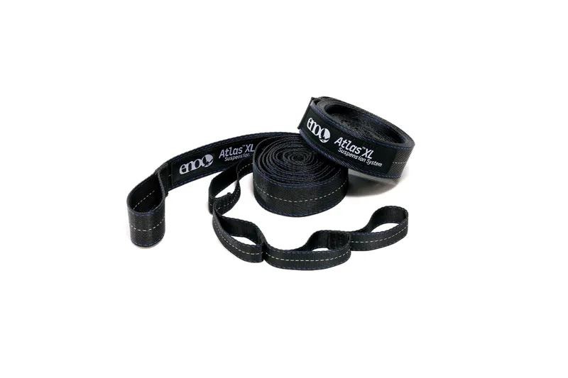 ENO Atlas XL Hammock Straps in Black/Royal-2