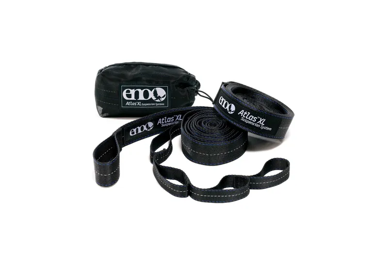 ENO Atlas XL Hammock Straps in Black/Royal-1