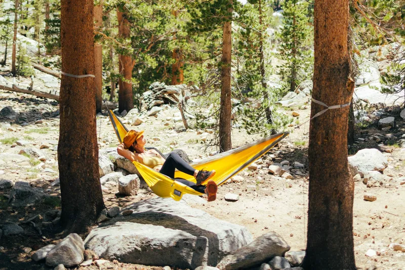 ENO SuperSub Ultralight Hammock in Yellow/Steel-7