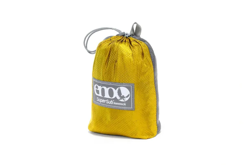 ENO SuperSub Ultralight Hammock in Yellow/Steel-1