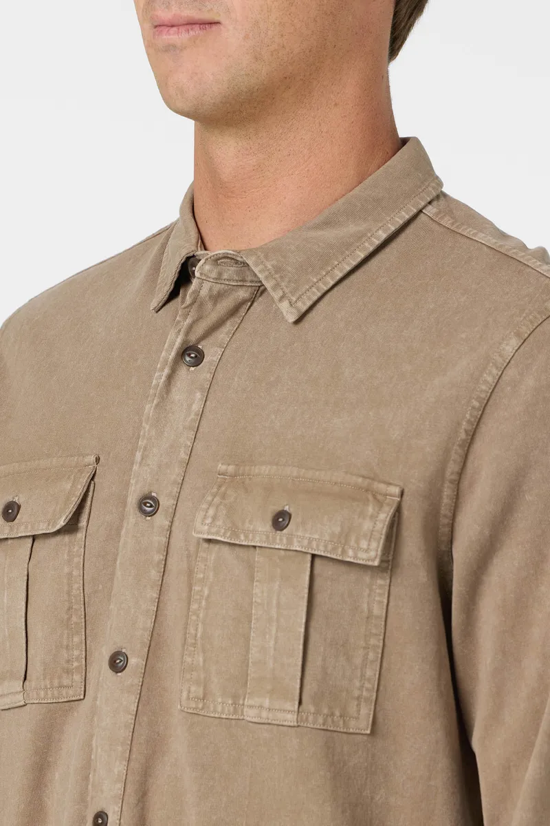 O'Neill O'Riginals Long Sleeve Knit Shirt in Shroom-4