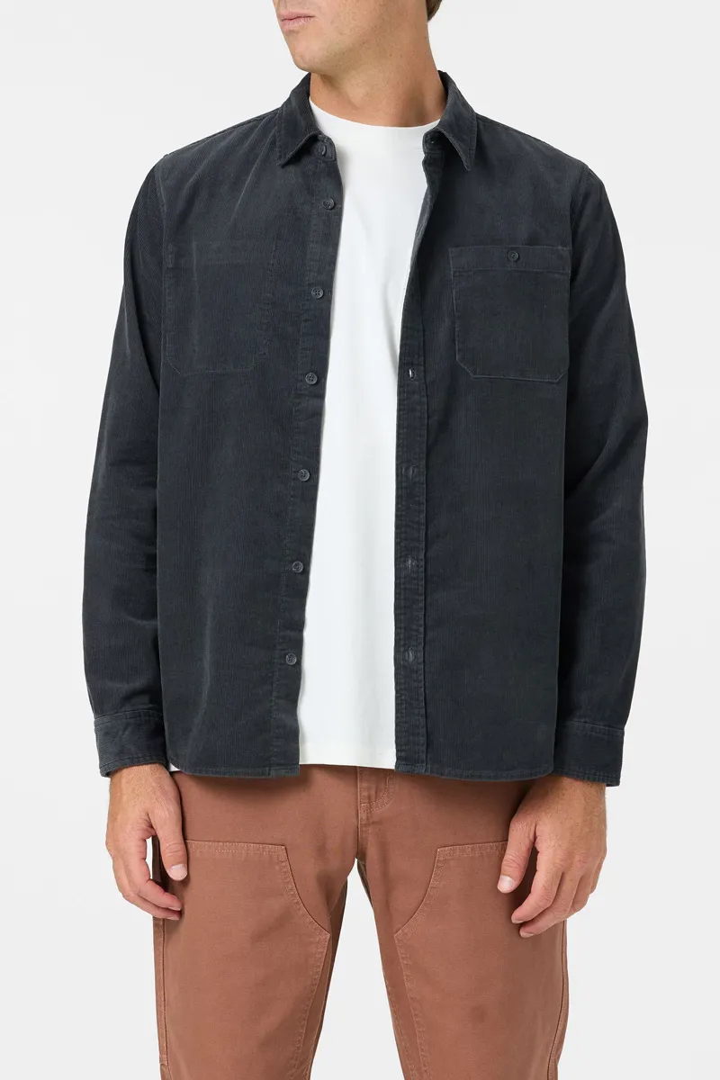 O'Neill O'Riginals Cord Shirt in Phantom-2