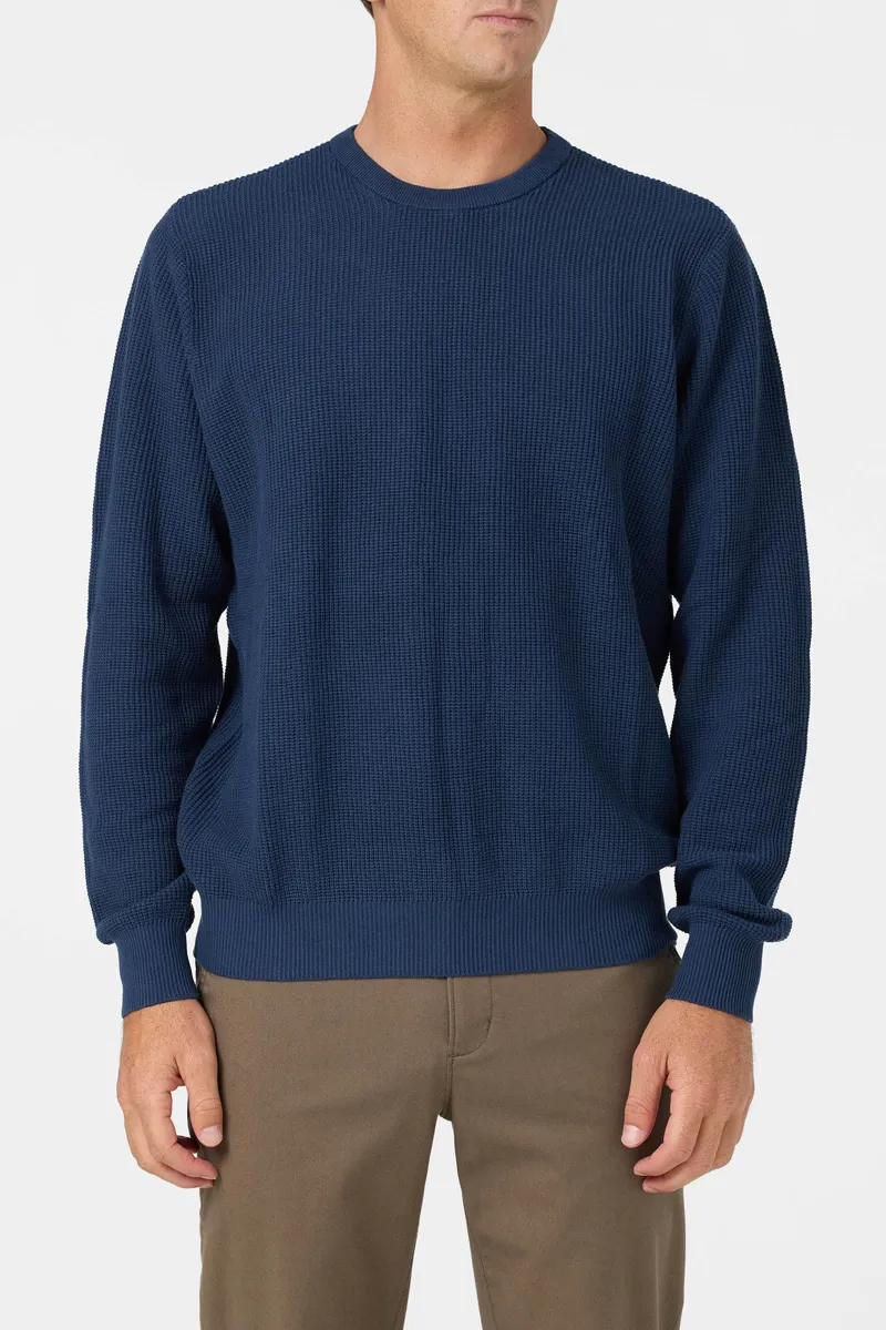 O'Neill O'Riginals Roscoe Waffle Sweater in Navy-1