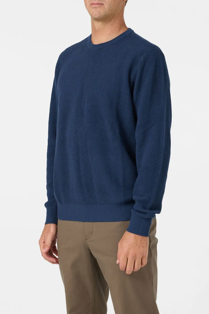 O'Neill O'Riginals Roscoe Waffle Sweater in Navy-2