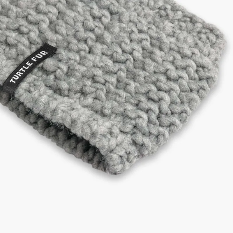 Turtle Fur Shay Knit Headband in Smoke-2