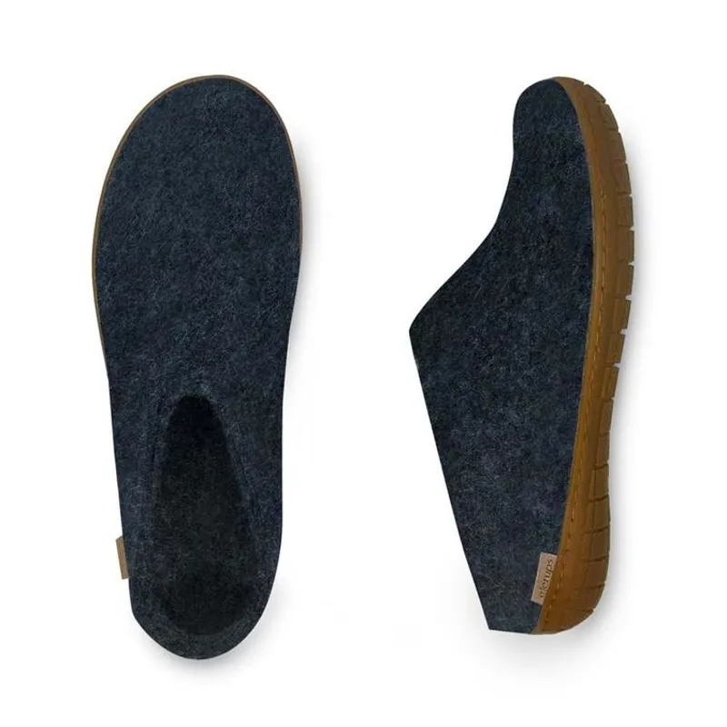Glerups The Slip-On Honey Rubber Sole In Denim