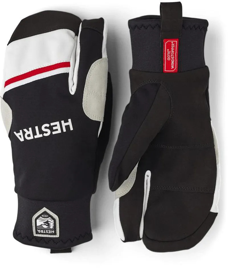 Hestra Windstopper Race Tracker 3-Finger In 100/Black