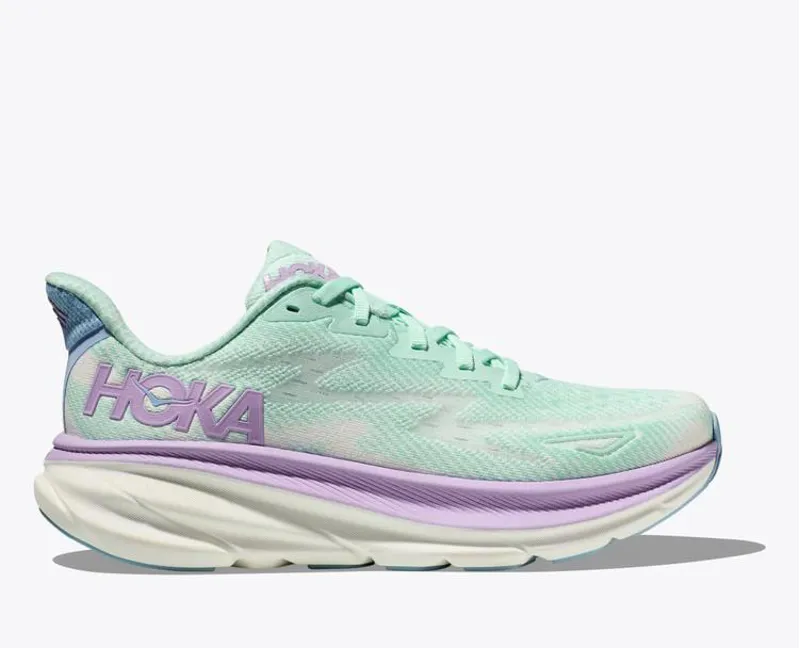 Hoka Clifton 9 In Sunlit Ocean / Lilac Mist