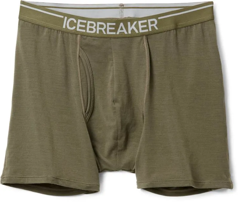 Icebreaker Anatomica Boxers W/Fly in Loden