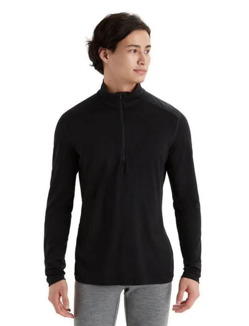 Icebreaker Merino Oasis 200 Ls Half Zip in Black