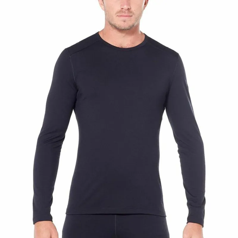 Icebreaker Oasis Merino 200 Ls Crewe in Black