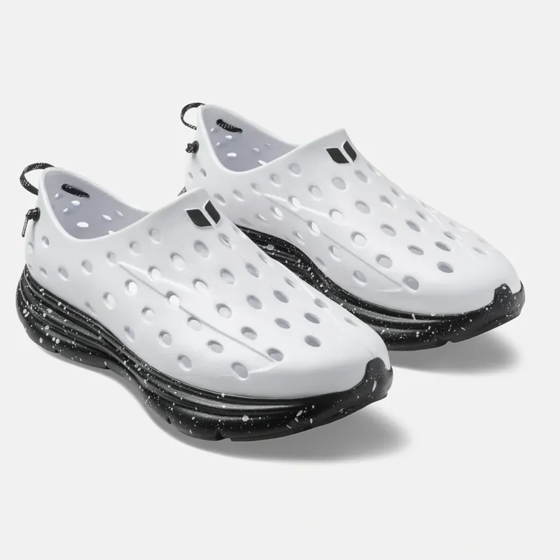 Kane Revive Recovery Shoe in White/Black Speckle-1
