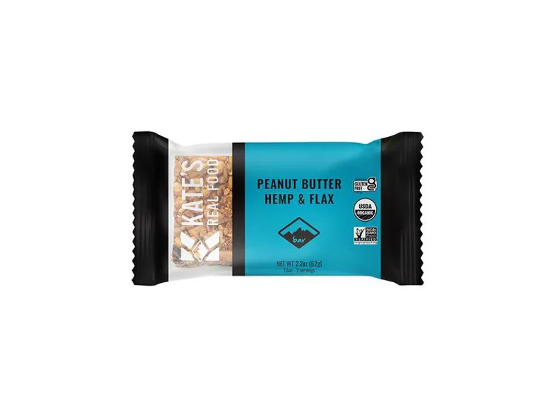 Kates Real Food Granola Bar in Peanut Butter Hemp/Flax