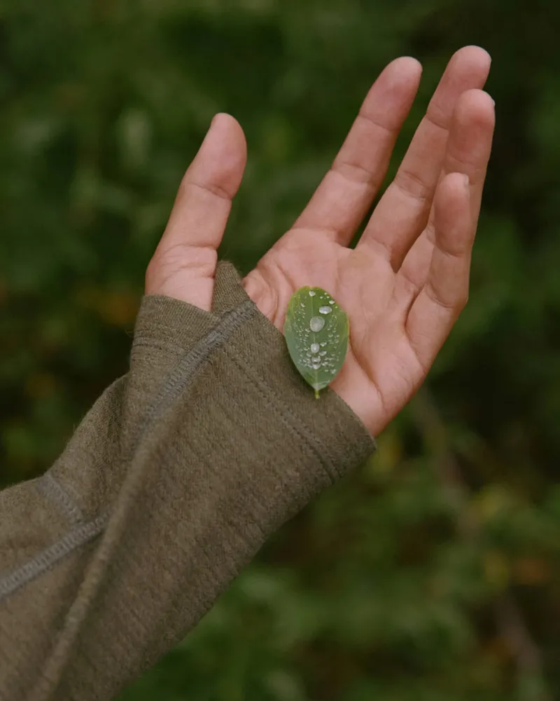 Paka Breathe Full Zip Hoodie in Andean Moss-3