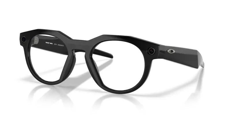 Oakley Meta HSTN AI Glasses in Black with Amethyst Transitions Lens-1