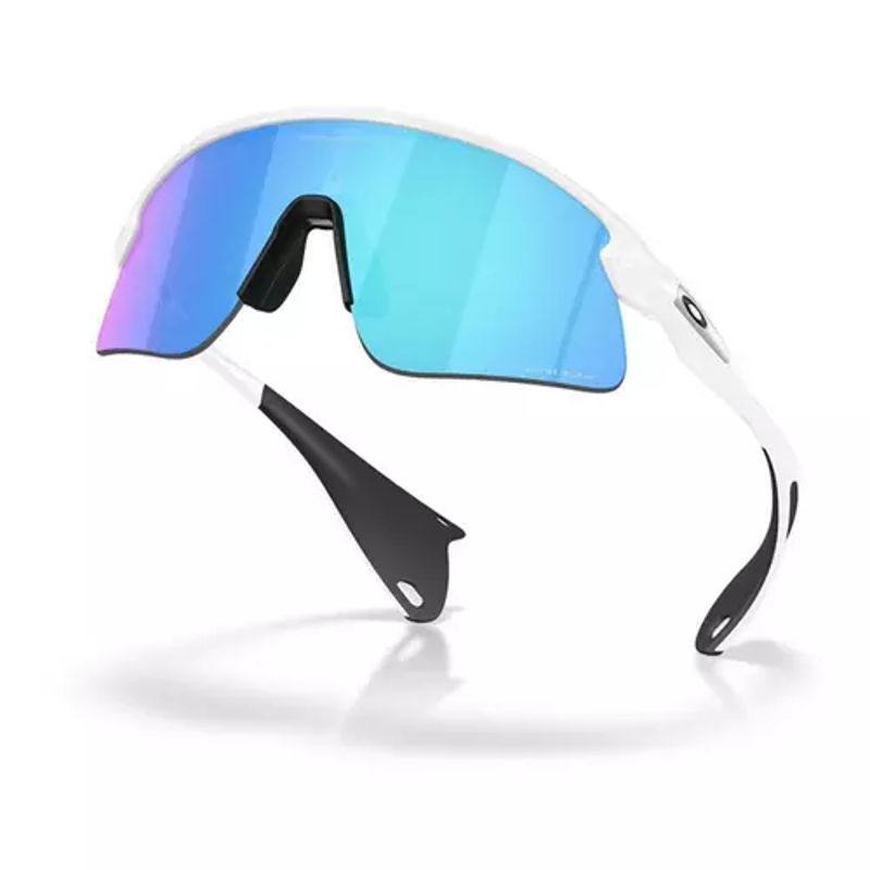 Oakley Stunt Devil in Matte White with Prizm Sapphire Lens-3