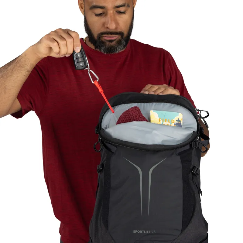 Osprey Sportlite 20 Hiking Backpack in Raven Black-3