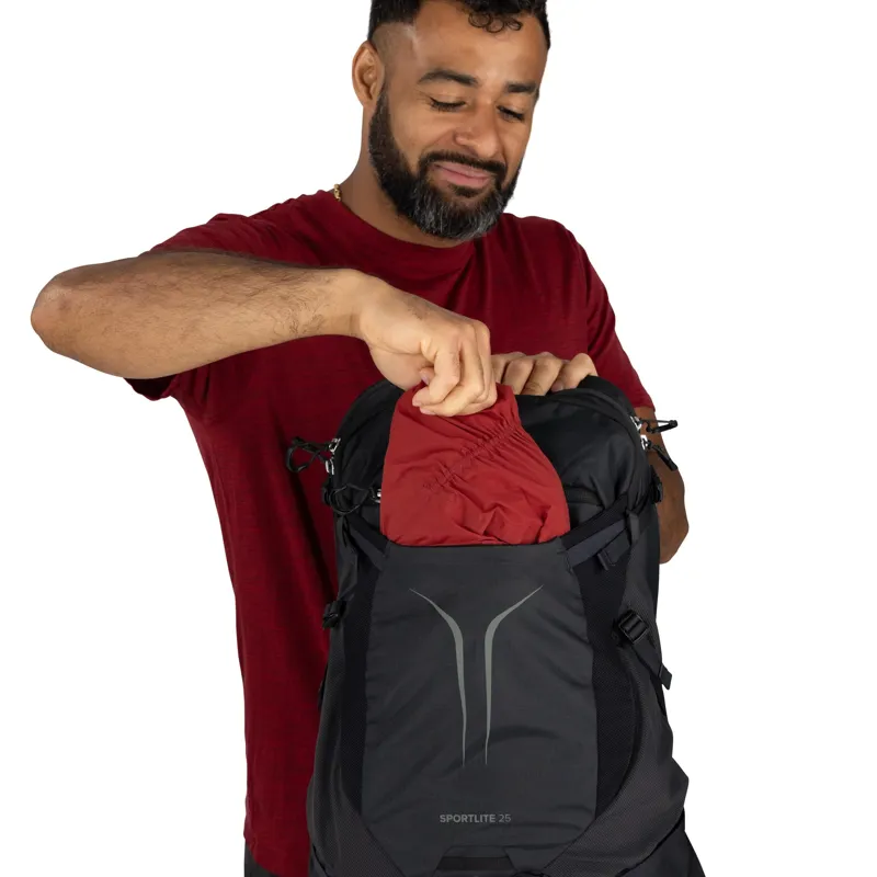 Osprey Sportlite 20 Hiking Backpack in Raven Black-4