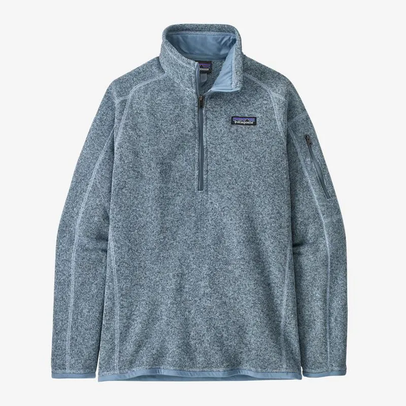 Patagonia Women's Better Sweater 1/4 Zip in Steam Blue