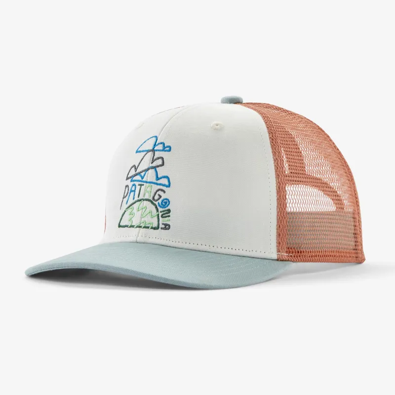Patagonia Kids Trucker Hat in Cloud/Birch White