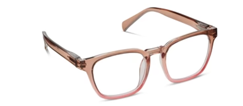Peepers Latte Blue Light Readers in Tan/Coral-1