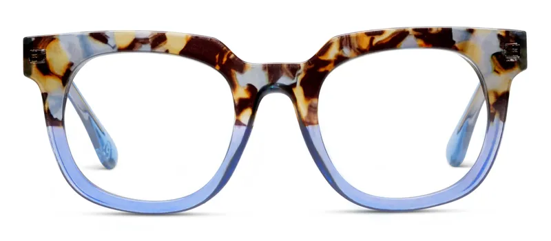 Peepers Showbiz Blue Light Readers in Blue Quartz/Blue