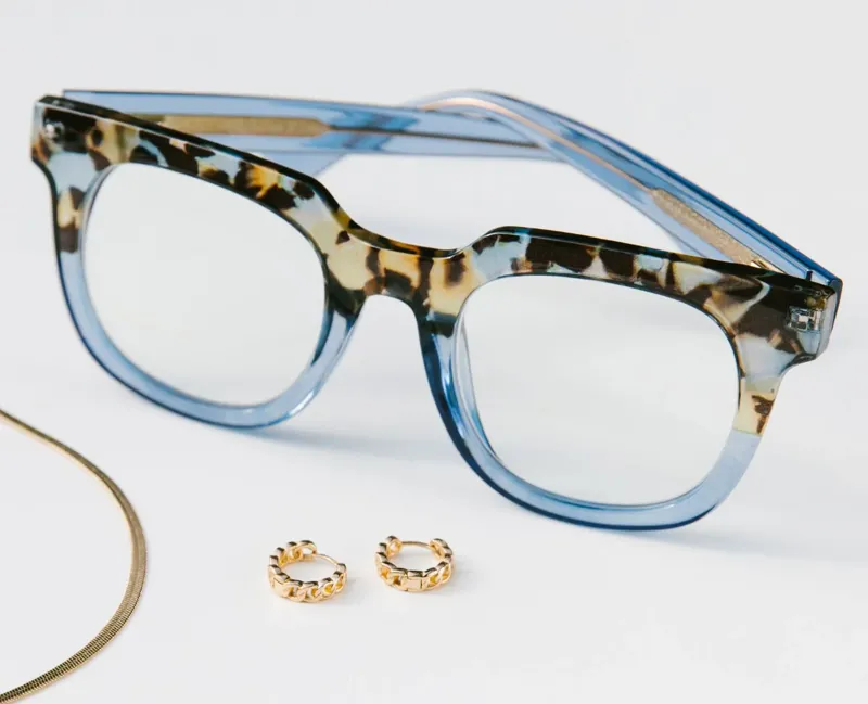 Peepers Showbiz Blue Light Readers in Blue Quartz/Blue-2