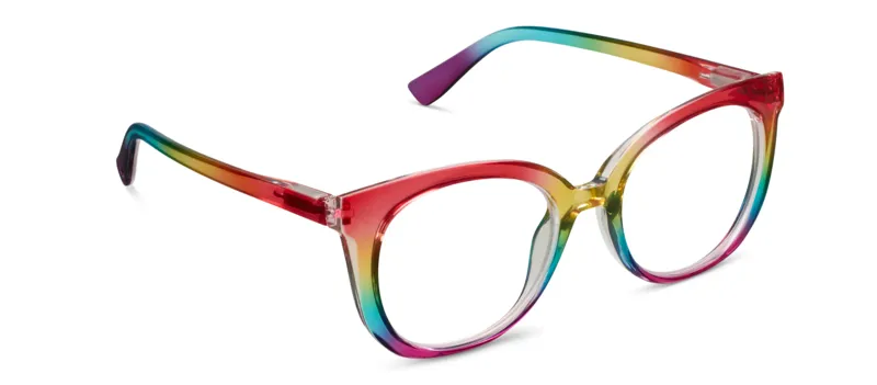 Peepers Fiona Blue Light Readers in Rainbow Ombre-1
