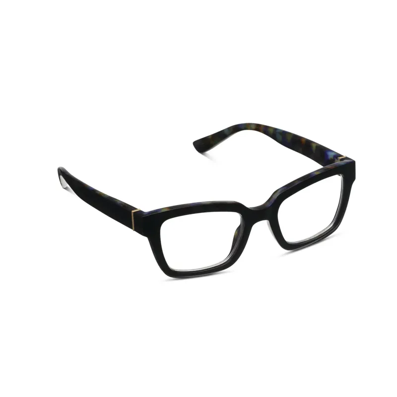Peepers Siren Blue Light Readers in Black/Cobalt Tortoise-1