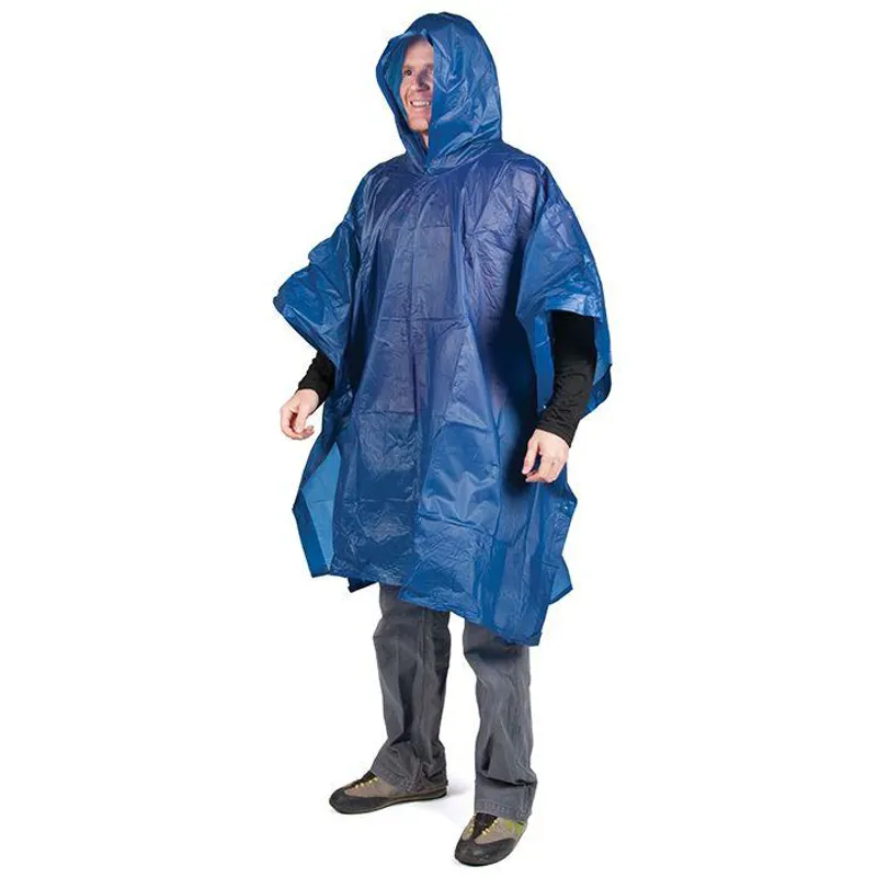 Peregrine Rain Poncho in Blue