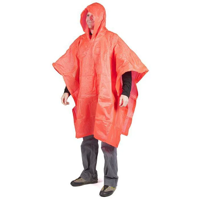 Peregrine Rain Poncho in Orange