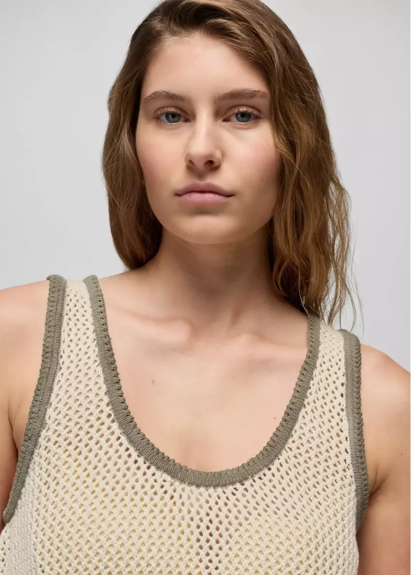 Prana Women's Spring Awakening Tank in Beach Pebble-3