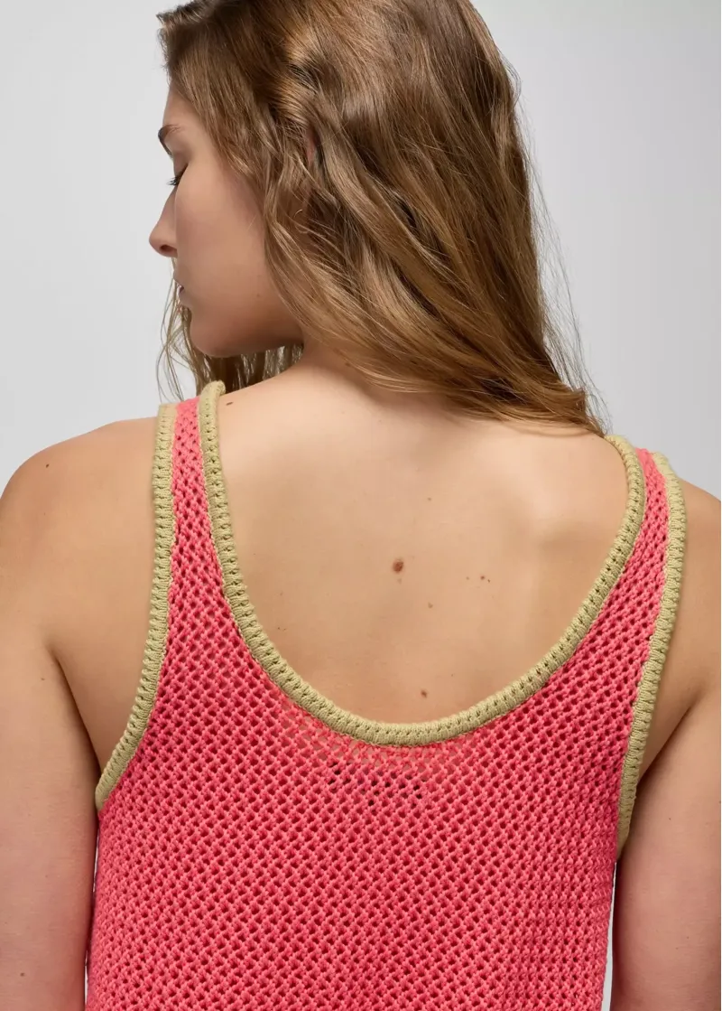 Prana Women's Spring Awakening Tank in Guava-4