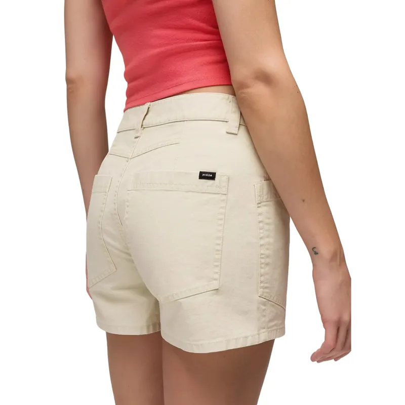 Prana Women's Suton Short in Beach Pebble-4