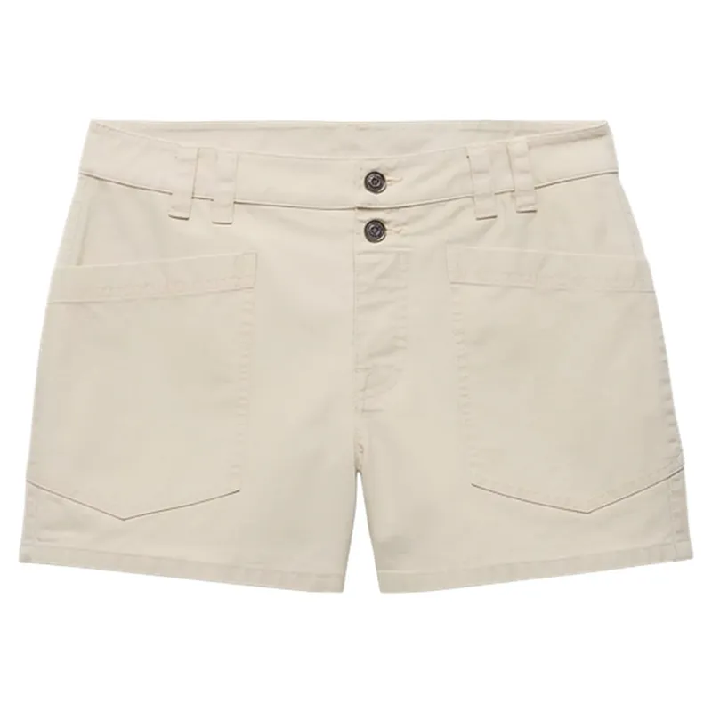 Prana Women's Suton Short in Beach Pebble-1