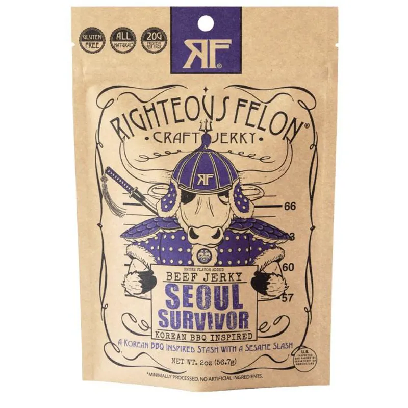 Righteous Felon Craft Jerky 2Oz in Seoul Survivor